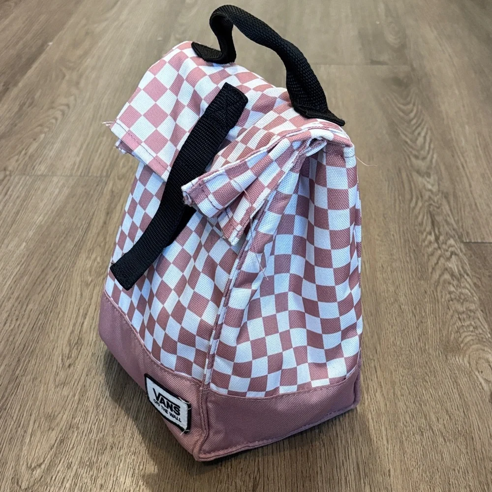 Vans off the wall Pink Checkered Insulated Lunch Cooler Bag
